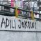 Graffiti bertulisan "Adili Jokowi"/Ist