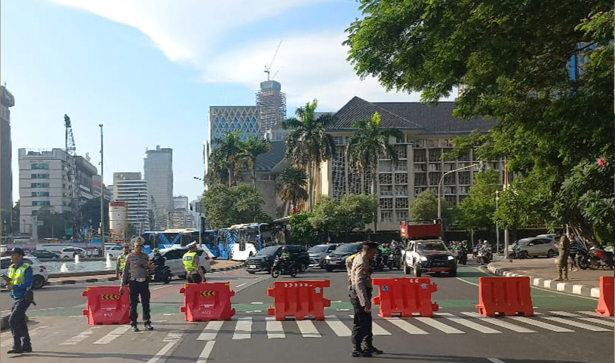 Dishub DKI Rekayasa Lalu Lintas Kawasan di Istana Negara.-Dok.Disway-