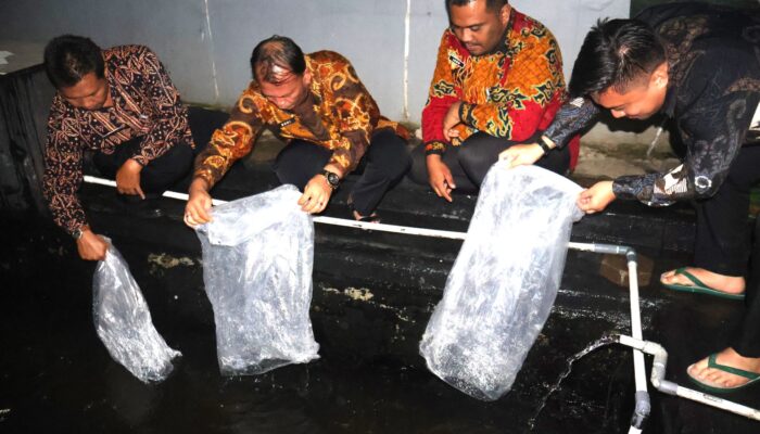 Lapas Sukabumi Tebar 3.500 Benih Lele, Wujudkan Program Ketahanan Pangan