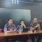 RILIS: PPKS Universitas Nusa Putra saat menggelar rilis terkait dugaan kasus kekerasan seksual yang menimpa mahasiswi, Kamis (27/2).(FT:BAMBANG/RADARSUKABUMI)