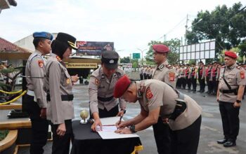 Polres Sukabumi Kota Sertijab Kasat Reskrim dan Kasat Narkoba