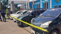 Satlantas Polres Sukabumi Amankan 5 Unit Kendaraan Diduga Taksi Gelap 