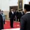 Presiden RI Prabowo Subianto melantik Brian Yuliarto sebagai Menteri Pendidikan Tinggi, Sains, dan Teknologi di Istana Negara, Jakarta, Rabu (19/2/2025). (Mentari Dwi Gayati)