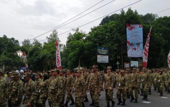 Sejumlah kepala daerah mengikuti kegiatan retret di Akmil Magelang, Jumat (21/2/2025).