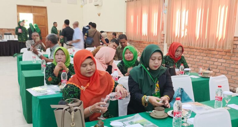 RAKORDA: Para peserta Rakorda Pengda IPPAT Kabupaten Sukabumi di Hotel Augusta Sukabumi, pada Selasa, 4 Februari 2025. (sri/radarsukabumi)