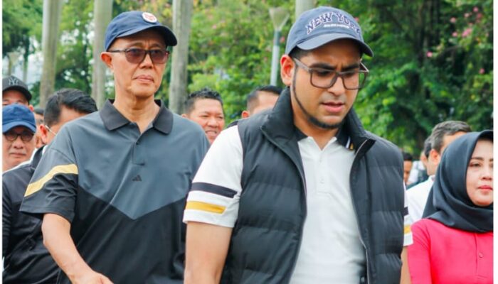 Potret Walikota dan Wakil Wali Kota Sukabumi Terpilih Ayep Zaki-Bobby Dilatih Baris Berbaris 