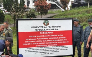 Kemenhut dan Kementerian ATR-BPN menertibkan sejumlah bangunan dan aktivitas yang melanggar ketentuan kehutanan.