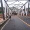 Kondisi jembatan Bojong Kopo, Desa Cidadap, Kecamatan Simpenan amblas.(FOTO : NANDI/ RADARSUKABUMI)