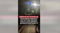 Gebrakan Ramadan, Fenomena Pemuda Balap Lari Jelang Sahur di Kota Batu