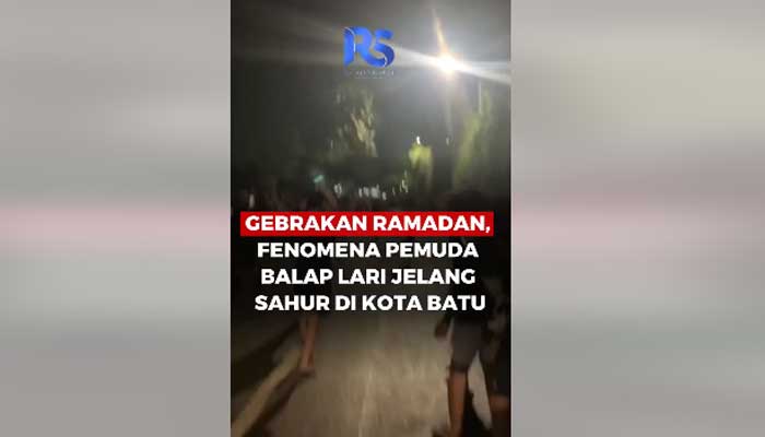 Fenomena Pemuda Balap Lari Jelang Sahur di Kota Batu