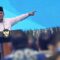 Presiden Prabowo Subianto memberikan sambutan saat mengumumkan penyaluran tunjangan guru ASN daerah ke rekening guru di Plaza Insan Berprestasi, Gedung Kemendikdasmen, Jakarta, Kamis (13/3/2025).