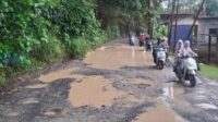 Penampakan Jalan Pangleseran – Cibatu Rusak Parah, Dinas PU Siapkan Perbaikan Tahun Ini