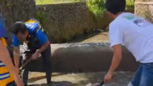 DPUTR Kota Sukabumi Gencar Pemeliharaan Bendung Tonjong