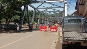 Pengumuman, Jembatan Bojongkopo  Simpenan Sudah Bisa Dilintasi Mobil Sementara