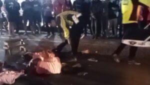 Brak!! Pengendara Jupiter MX Tewas di Jalan Cibadak, Bonceng Tiga Tiba-tiba Oleng