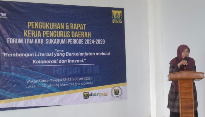 Kepala Diarpus Kabupaten Sukabumi Kukuhkan Forum TBM di Cicurug