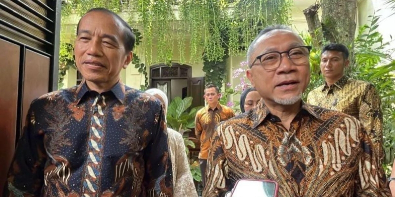 Menko Pangan Zulkifli Hasan usai berkunjung ke kediaman Presiden ke-7 RI Joko Widodo di Solo/Ist
