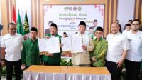 Menteri ATR/BPN Hadiri Haflah Tasmi dan MoU Bersama PUI di Ponpes Syamsul Ulum Kota Sukabumi