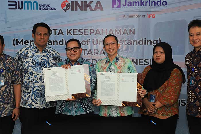PT Jamkrindo dan PT INKA Tandatangani MoU