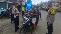 Tegas! Satlantas Polres Sukabumi Tindak Pengguna Knalpot Brong di Cikakak