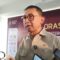 Menteri Kebudayaan Fadli Zon memberikan keterangan di Gedung Perpustakaan Ajip Rosidi Bandung, Senin (28/4/2025) petang. (Ricky Prayoga)