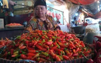 MAKRO: Paska Lebaran Idul Fitri 2025 pasokan kebutuhan pokok dari petani dan distributor belum sepenuhnya kembali normal.(widi/radarsukabumi)