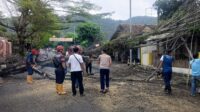 Brak.. Pohon Tumbang Timpa Pengendara di Jalan Palabuhanratu, Dua Luka-Luka