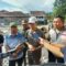 Sekda Kabupaten Sukabumi Ade Suryaman Didampingi Kalak BPBD, Camat dan Lurah Palabuhanratu saat meninjau lokasi dampak banjir di kampung Kalapa.(FOTO : NANDI/ RADARSUKABUMI)