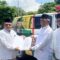 Badan Amil Zakat Nasional (BAZNAS) Kabupaten Sukabumi menyerahkan bantuan berupa satu unit mobil ambulance yang langsung diberikan