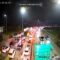 Exit Tol Bogor-Ciawi-Sukabumi (Bocimi) ruas Exit Tol Parungkuda kembali mengalami kemacetan panjang pada Sabtu malam (12/04/2025).