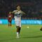 Selebrasi gol Beckham Putra pada laga Semen Padang vs Persib Bandung di pekan ke-27 BRI Liga 1 2024/2025 (Foto : PERSIB)