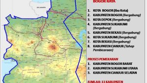 8 Wilayah yang Diusulkan Masuk Provinsi Bogor Raya, Kota dan Kabupaten Sukabumi Masuk
