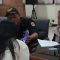 Petugas melakukan pendataan terhadap wanita diduga PSK di Mako Satpol PP, Cibinong, Kabupaten Bogor, Jawa Barat, Jumat (16/5/2025). (Satpol PP Kabupaten Bogor)