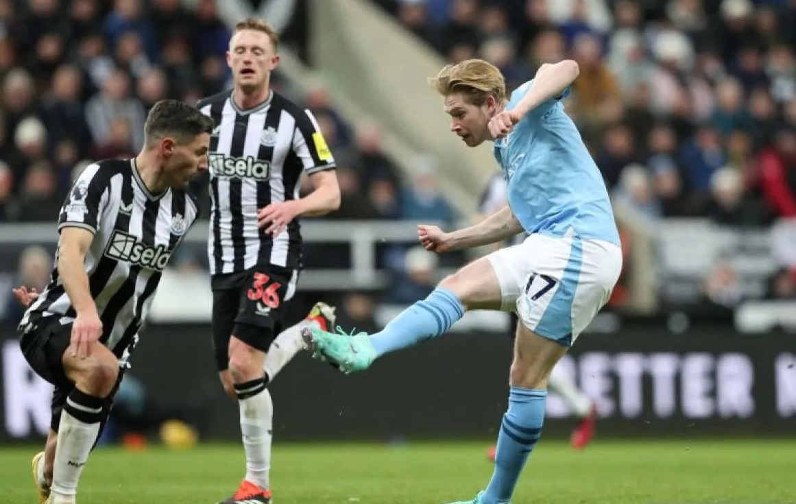 Pesepak bola Manchester City Kevin De Bruyne.