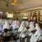 BIMBINGAN MANASIK: Sejumlah calon jemaah haji saat mengikuti penutupan bimbingan manasik haji di Gedung Korpri Kota Sukabumi, belum lama ini.(FT: BAMBANG/RADARSUKABUMI )