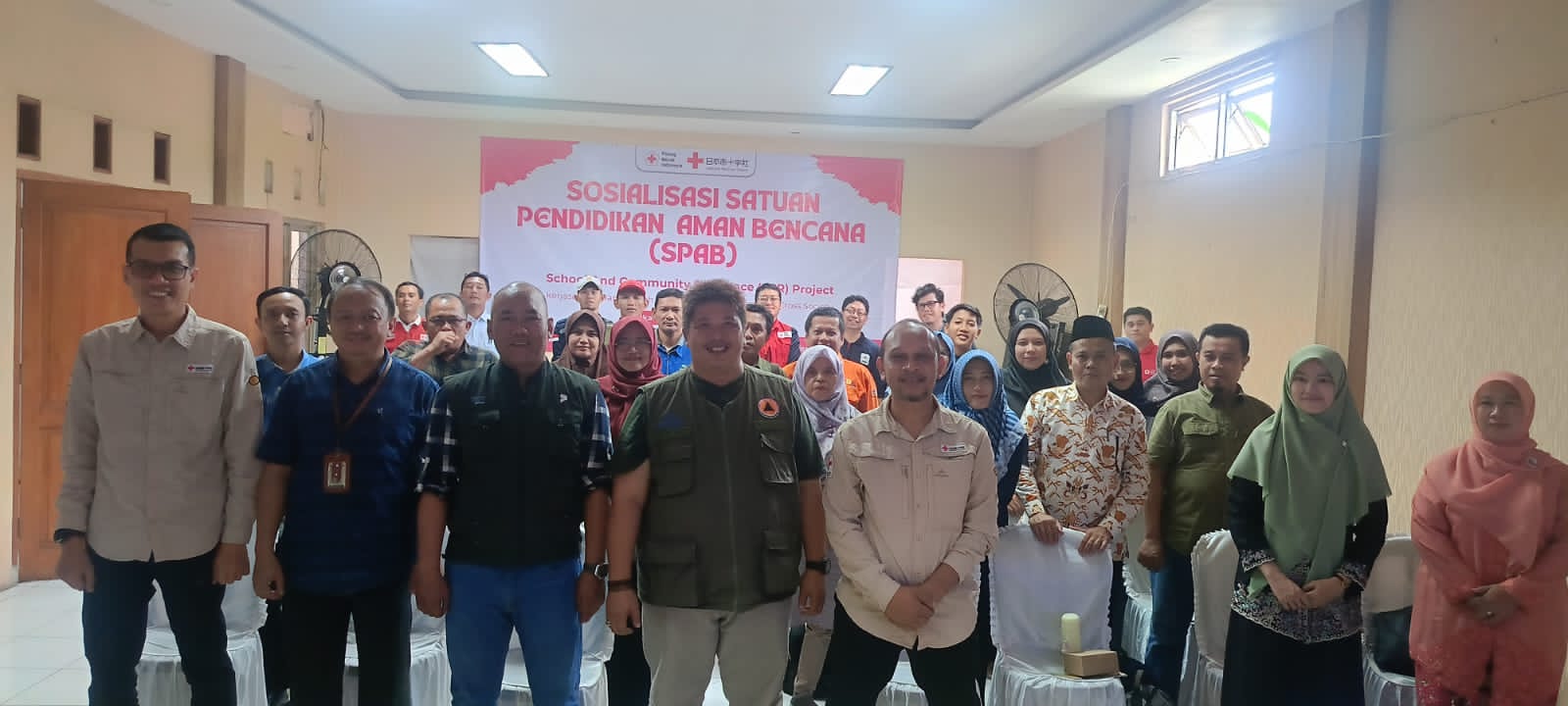 Suasana saat personil BPBD melaksanakan sosialisasi SPAB (FOTO : NANDI/ RADARSUKABUMI)