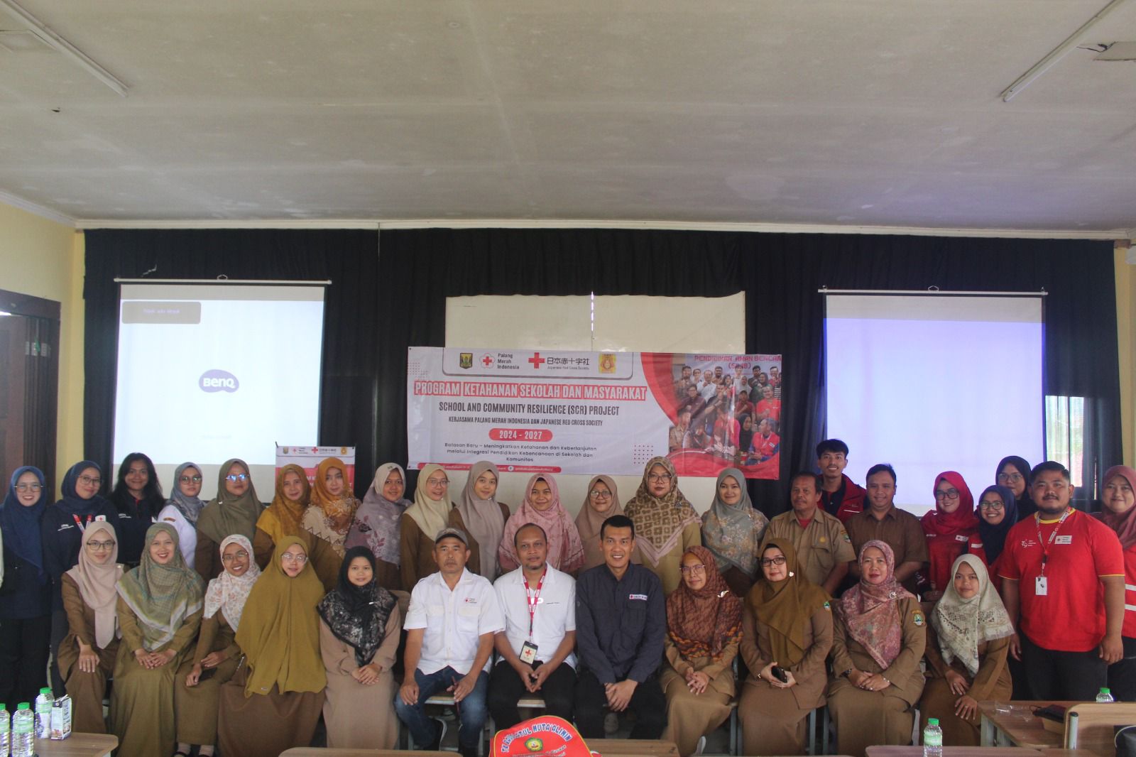 Palang Merah Indonesia (PMI) Kabupaten Sukabumi bersama Markas Pusat PMI dan Palang Merah Jepang (JRCS) menggelar kegiatan Sosialisasi