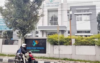 LENGGANG: Kondisi Kantor BPS Kota Sukabumi, saat keadaan lenggang, belum lama ini.(Foto: DOK/RADARSUKABUMI)