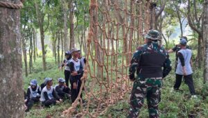Potret Siswa SMAN 1 Jampangtengah Sukabumi Dididik TNI 