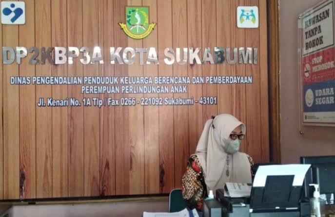 PELAYANAN: Kondisi Kantor DP2KBP3A Kota Sukabumi saat keadaan lenggang, belum lama ini.(FT: IST)