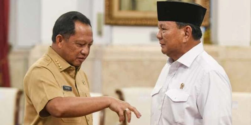Presiden Prabowo Subianto dan Menteri Dalam Negeri Tito Karnavian/Ist