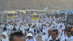 Peserta Haji Usai Wukuf dan Berada di Mina