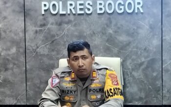 Kasatlantas Polres Bogor AKP Rizky Guntama di Mapolres Bogor, Cibinong, Kabupaten Bogor, Jawa Barat. 