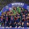 Desire Doue membawa PSG juara Liga Champion usai menang telak 5-0 atas Inter MIlan di Stadion Allianz Arena, pada Minggu, 1 Juni 2025.