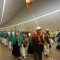 NAFAR AWAL: Sejumlah jamaah haji yang tergabung di KBIHU Darul Mutaalimin dan Al Fatah melakukan Nafar awal dan telah menyelesaikan lontar jumroh, Minggu (8/6).(FT: IST)