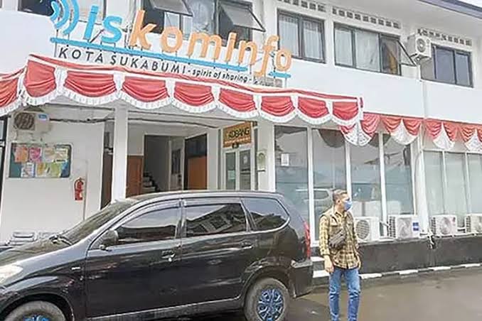 LENGGANG: Kondisi Kantor Diskominfo Kota Sukabumi saat keadaan lenggang, belum lama ini. 