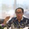 SAMBUTAN : Sekda Kabupaten Sukabumi, Ade Suryaman saat memberikan sambutan pada Forum Kemitraan Pengelola Kerjasama Fasilitas Kesehatan Kabupaten Sukabumi tahun 2025 di kantor BPJS Kesehatan Sukabumi pada Jumat (13/06).(FOTO : UNTUK RADAR SUKABUMI)