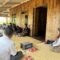 Kepala Dinas Perikanan Kabupaten Sukabumi, Nunung Nurhayati, saat sosialisasi pendampingan administrasi dan legalitas usaha kepada para pelaku usaha tambak garam di Kecamatan Tegalbuleud.(Foto: Nandi/Radar Sukabumi )