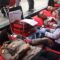 DONOR DARAH: Personel Polres Sukabumi Kota saat mengikuti aksi donor darah di Mapolres, Rabu (18/6).