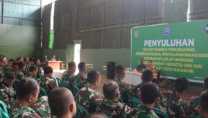 Gencarkan P4GN, BNNK Gandeng Kodim 0607 Kota Sukabumi